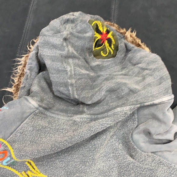 Funky cardigan with hood - Picture 6 of 6